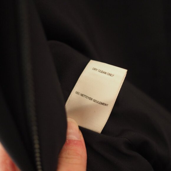 Rebecca Taylor Black and Peach Pink Business Midi Formal Business Dress Size 4 - Picture 11 of 14